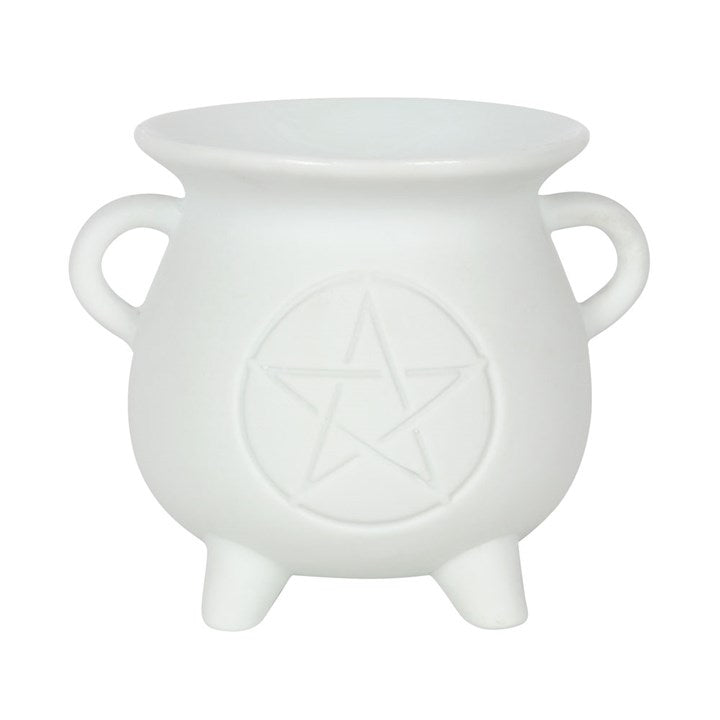 Hvit oljebrenner med pentagram