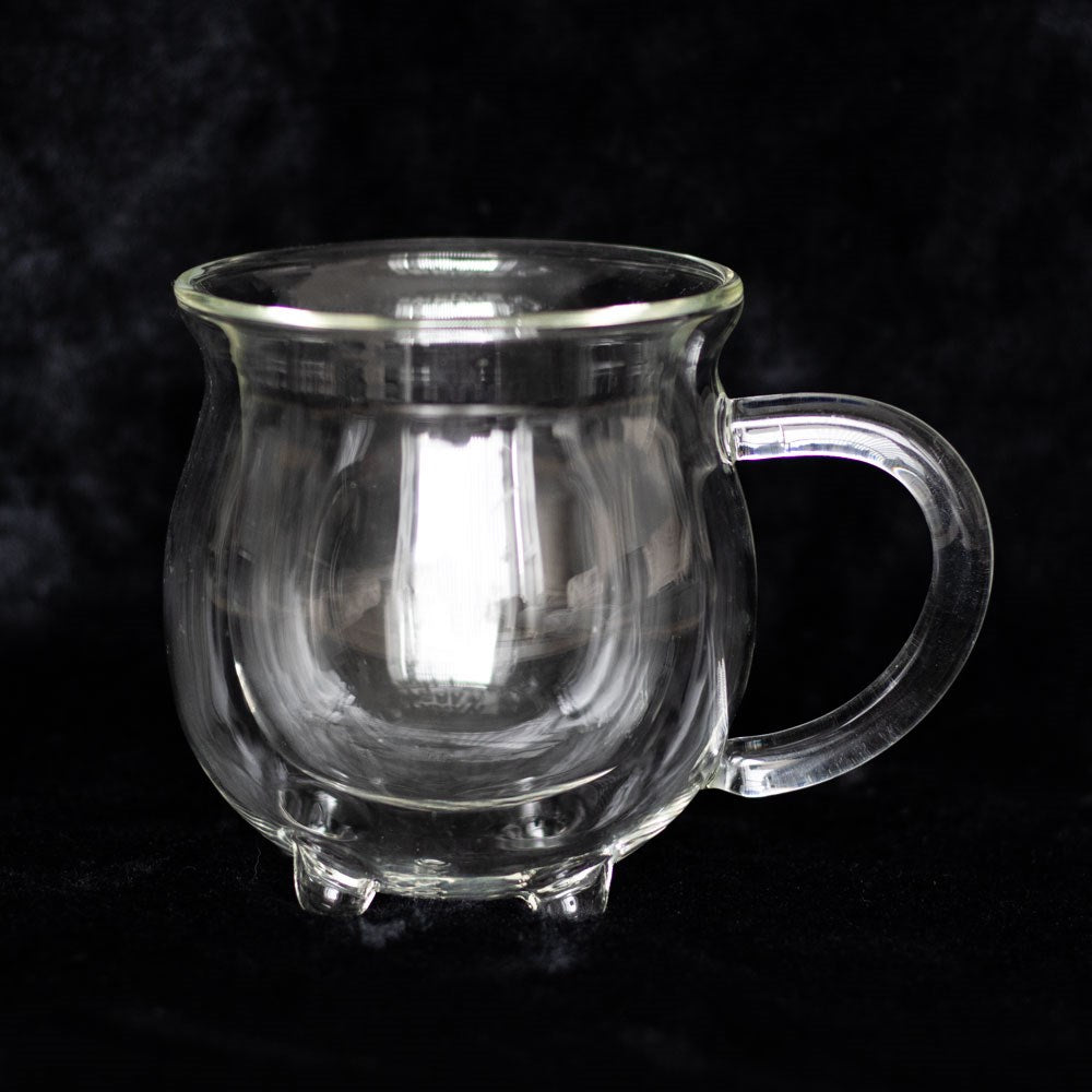 Heksegryte glasskopp med doble vegger