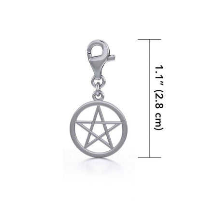 Pentagram charm med klips