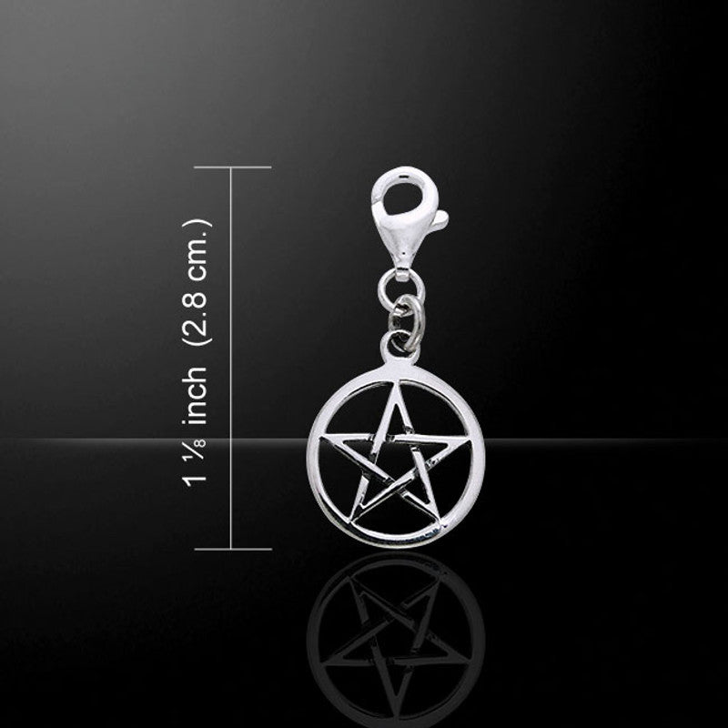 Pentagram charm med klips
