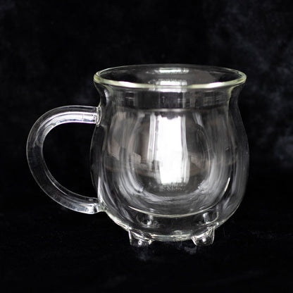 Heksegryte glasskopp med doble vegger